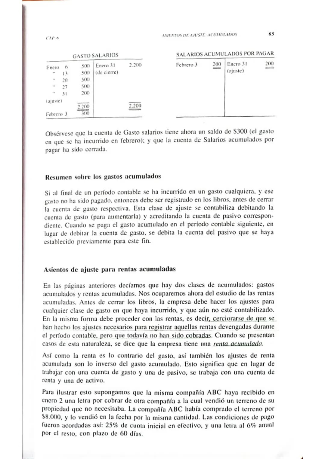 CAPÍTULO
Asientos de ajuste:
acumulados
6
Período contable - definición
El estudiante habrá observado que en los capítulos vistos hasta