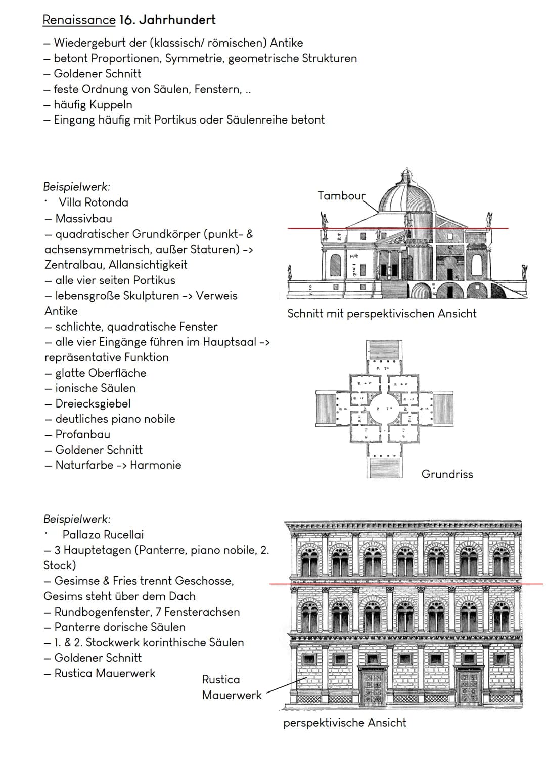Renaissance 16. Jahrhundert
- Wiedergeburt der (klassisch/ römischen) Antike
- betont Proportionen, Symmetrie, geometrische Strukturen
- Go