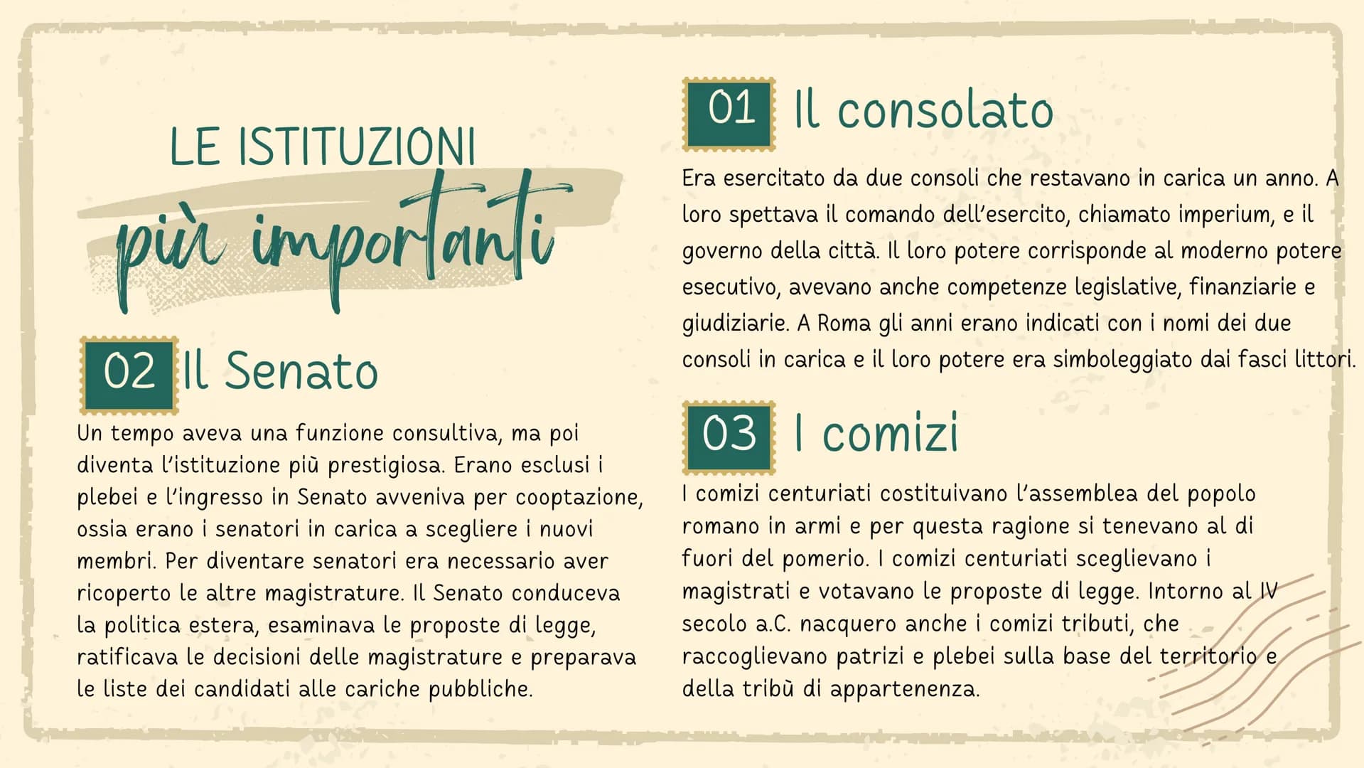 # La repubblica
romana
Presentato da Gaia Augusto Nel 509 a.C. i romani instaurarono la
repubblica, un'organizzazione
politica nella quale