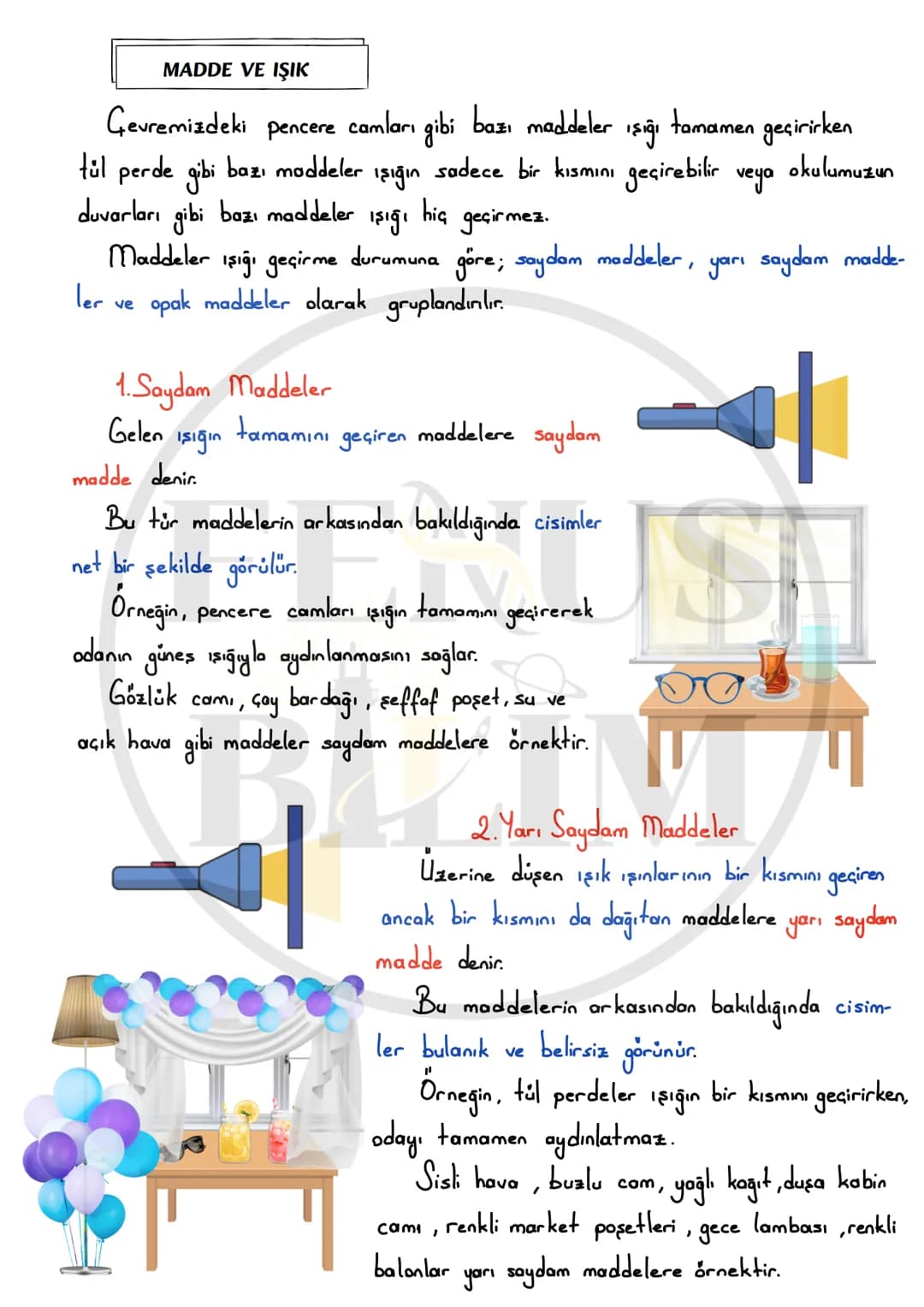 FENUS
BILLIM
5. SINIF 4.ÜNİTE
MADDE VE IŞIK
DERS NOTU
fenusbilim
✔ fenusbilim.com
▷ fenusbilim/youtube
Teliflidir, öğrenciler ile payla