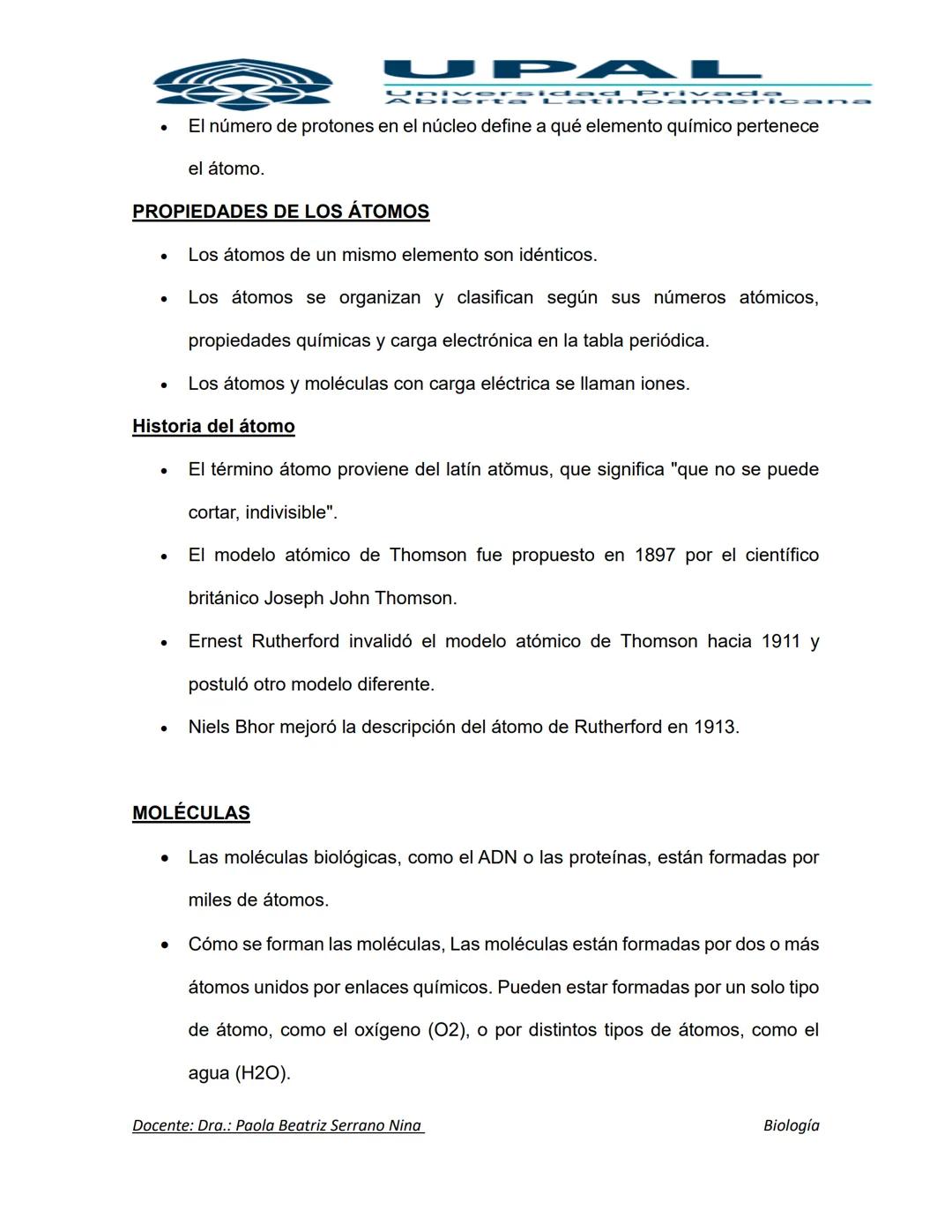 UPAL
Diversidad Privad
MATERIA: BIOLOGIA
DOCENTE: DRA.: PAOLA BEATRIZ SERRANO NINA
CURSO: TEORICO 6
CODIGO: BYF 113
UNIDAD 1
ORIGEN DE LA V