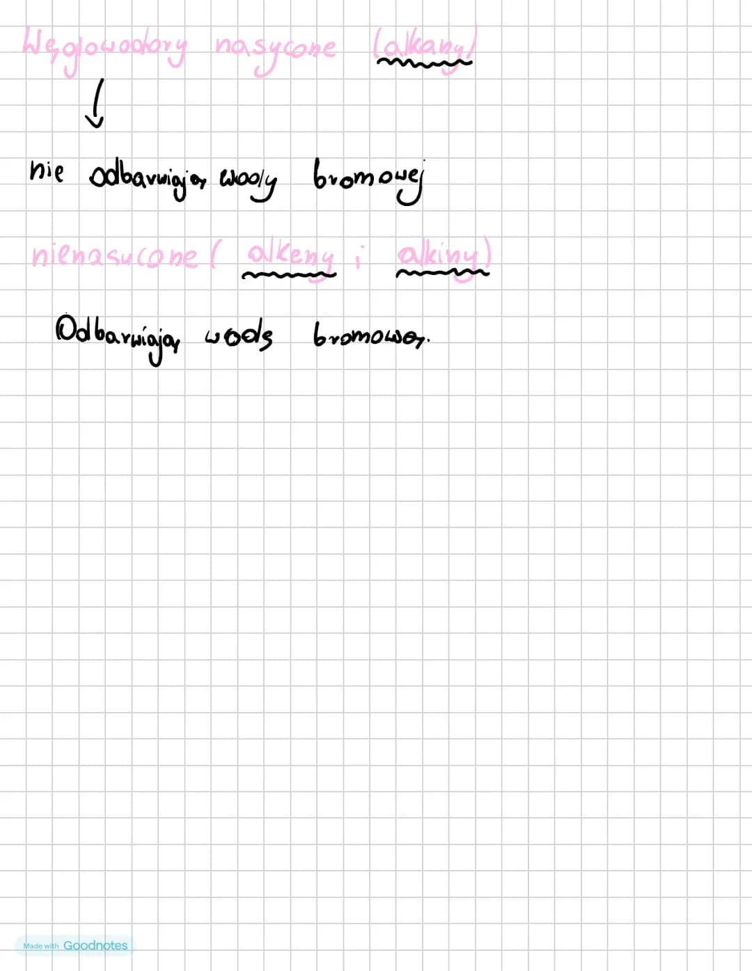 CHEMIA ♡
Made with Goodnotes # Weglowodory
weglowodory
nasycone
nienasycone
- so, tylko wiązania
- Pojedyncze
- jest co najmniej
- jedno
