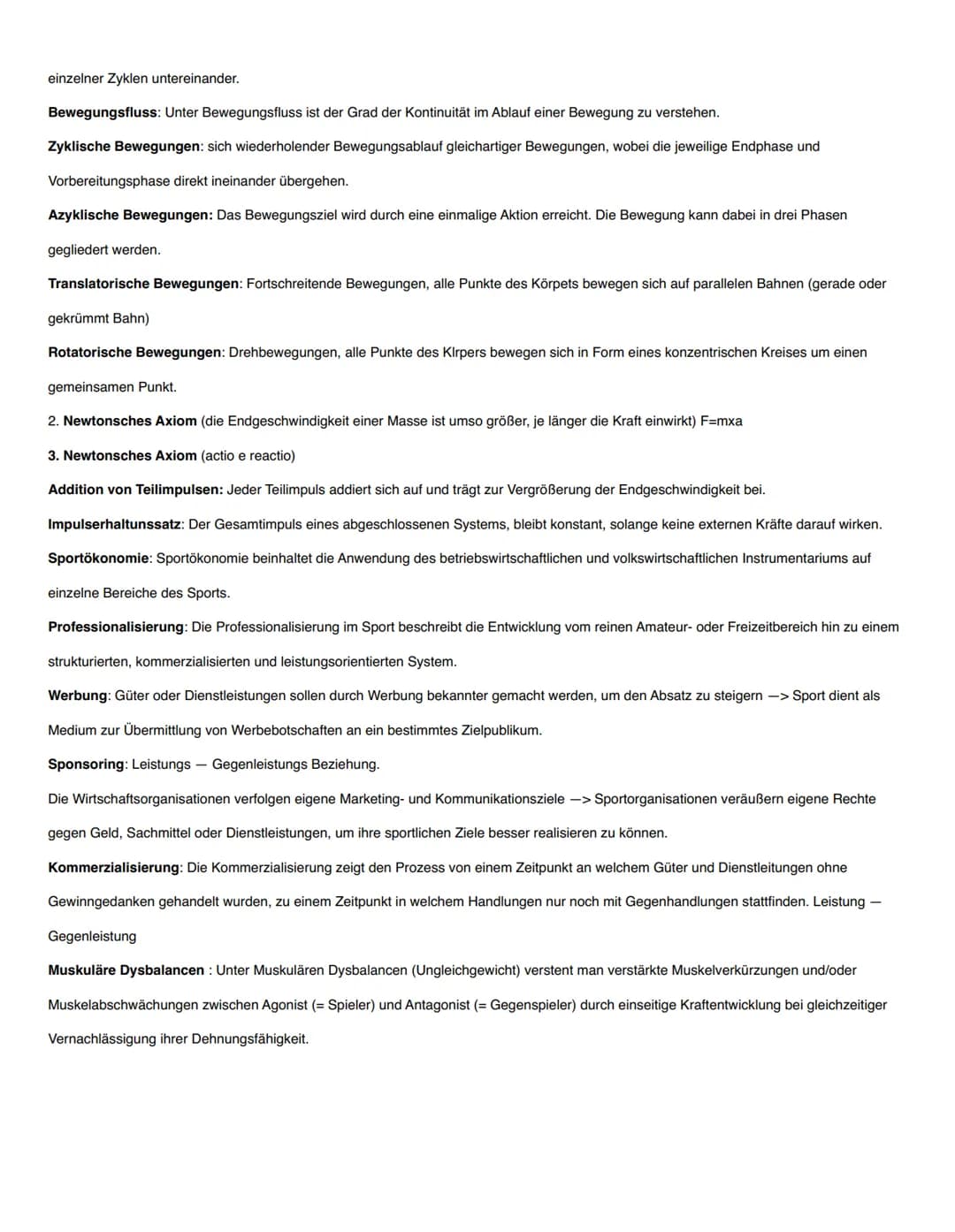 Inhalte des Sportprofils 2022-2025
ALLGEMEINE GRUNDLAGEN zum sportlichen Training
Definition Training
Trainingsprinzipien✓
alle Zusatzinfor
