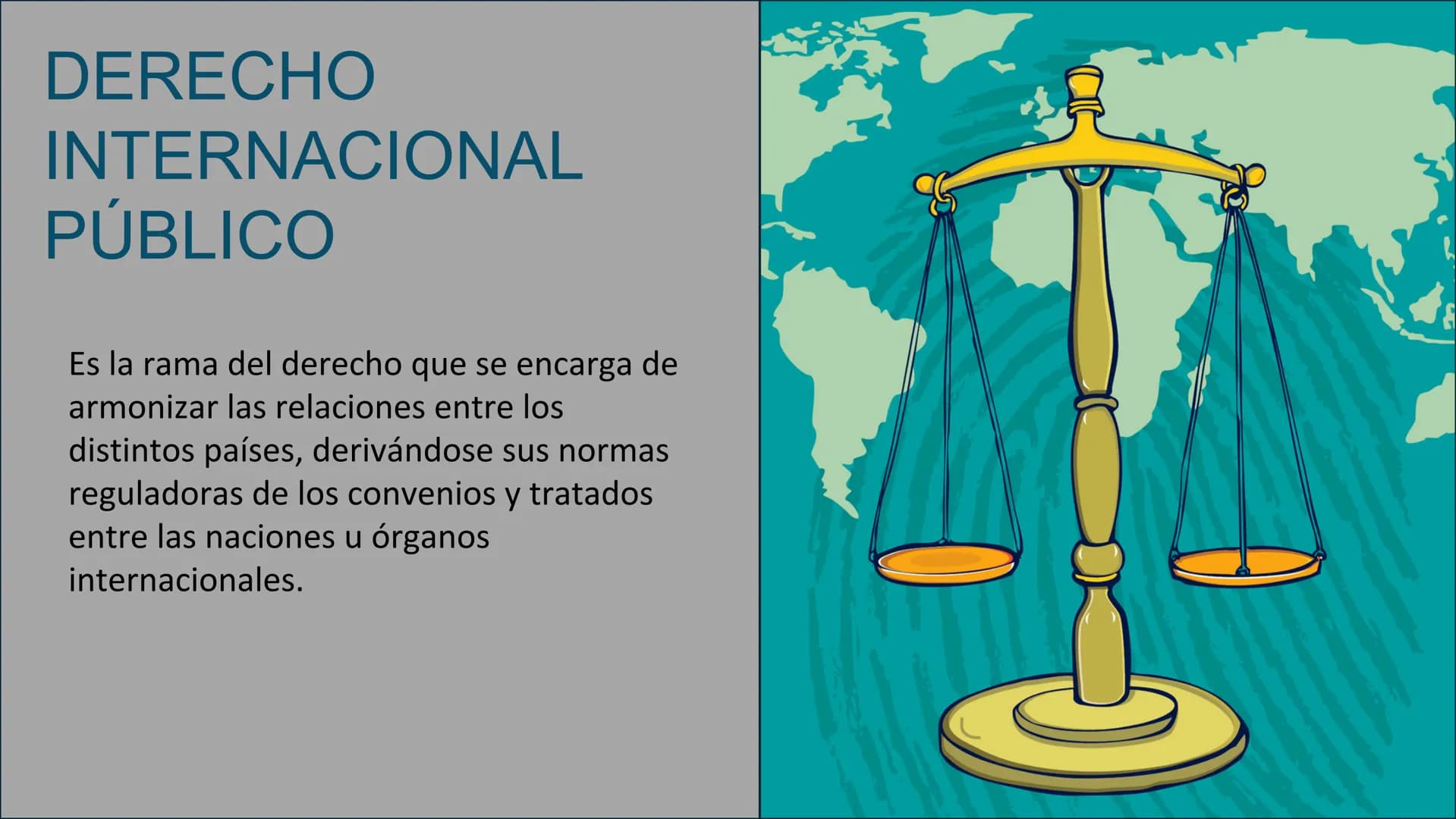# DERECHO
# PÚBLICO Y PRIVADO
El derecho se divide en dos grandes ramas:
Derecho público
Derecho privado
Esta clasificación permite org