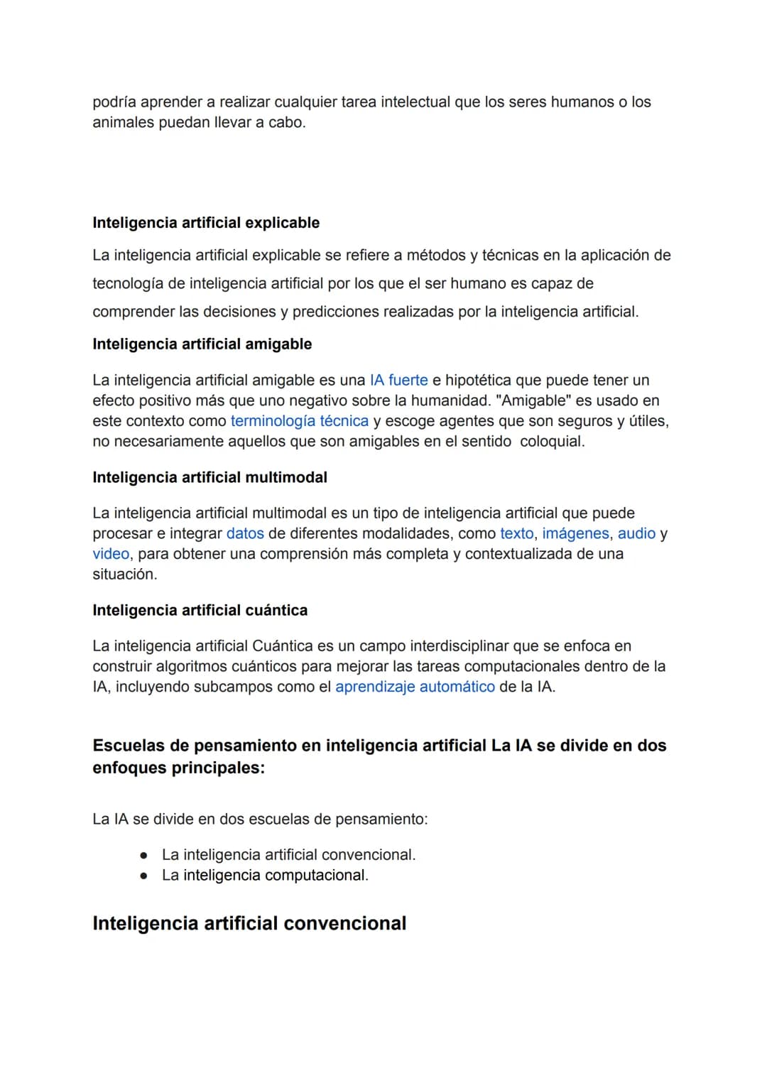 TRABAJO DE INFORMATICA
LA INTELIGENCIA ARTIFICIAL
PARTICIPANTES: ALISSON MENDOZA, MARSHY MUÑOZ, TALIANA
LEIVA 1004
TRABAJO DEL PRIMER PER