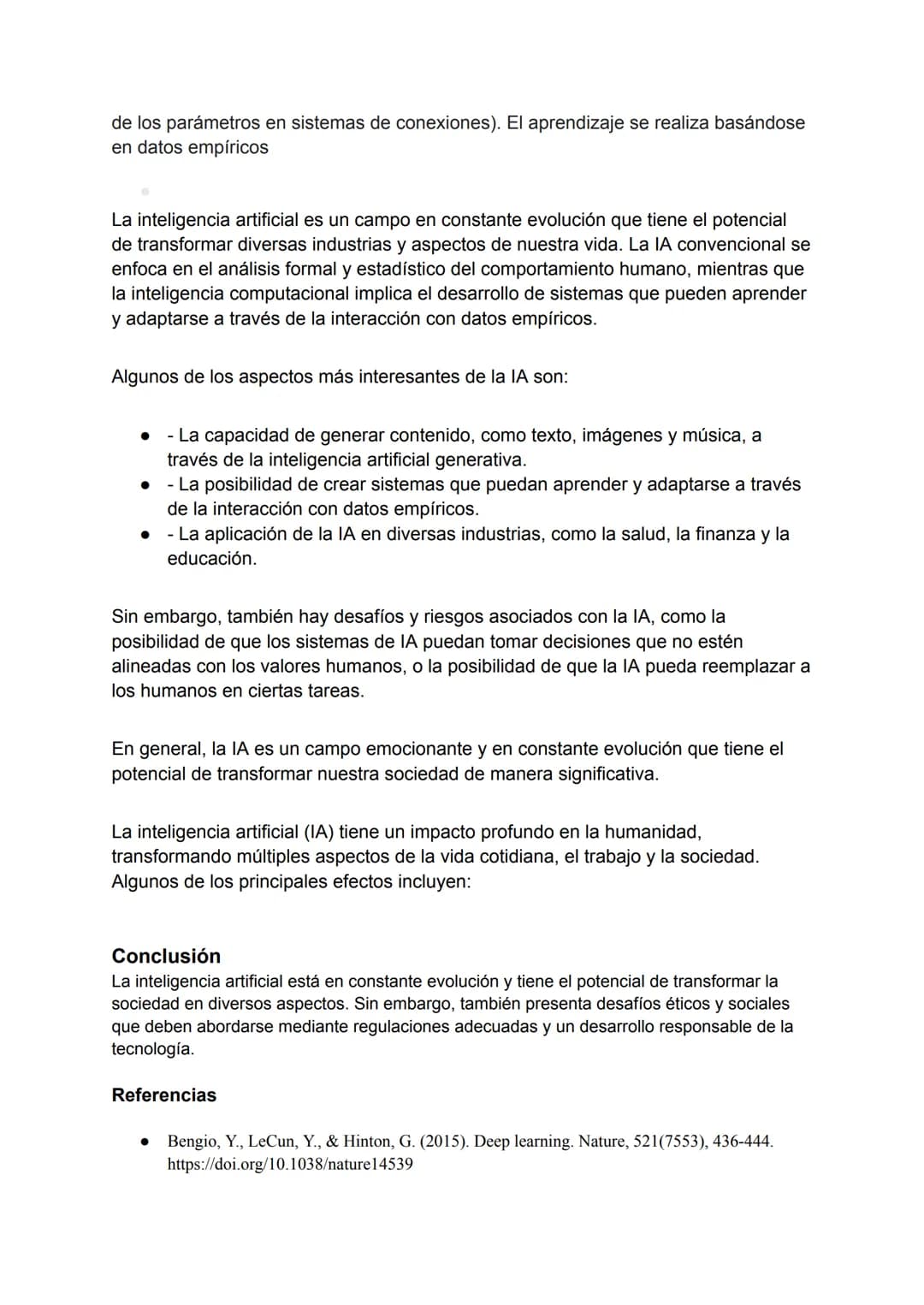 TRABAJO DE INFORMATICA
LA INTELIGENCIA ARTIFICIAL
PARTICIPANTES: ALISSON MENDOZA, MARSHY MUÑOZ, TALIANA
LEIVA 1004
TRABAJO DEL PRIMER PER