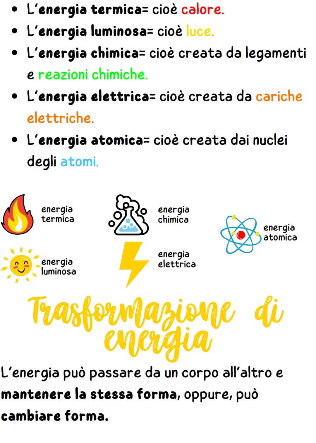 # L'energia
l'energia è la capacità di un corpo o di un
sistema di corpi di compiere un lavoro.
Il principio di conservazione dell'energia