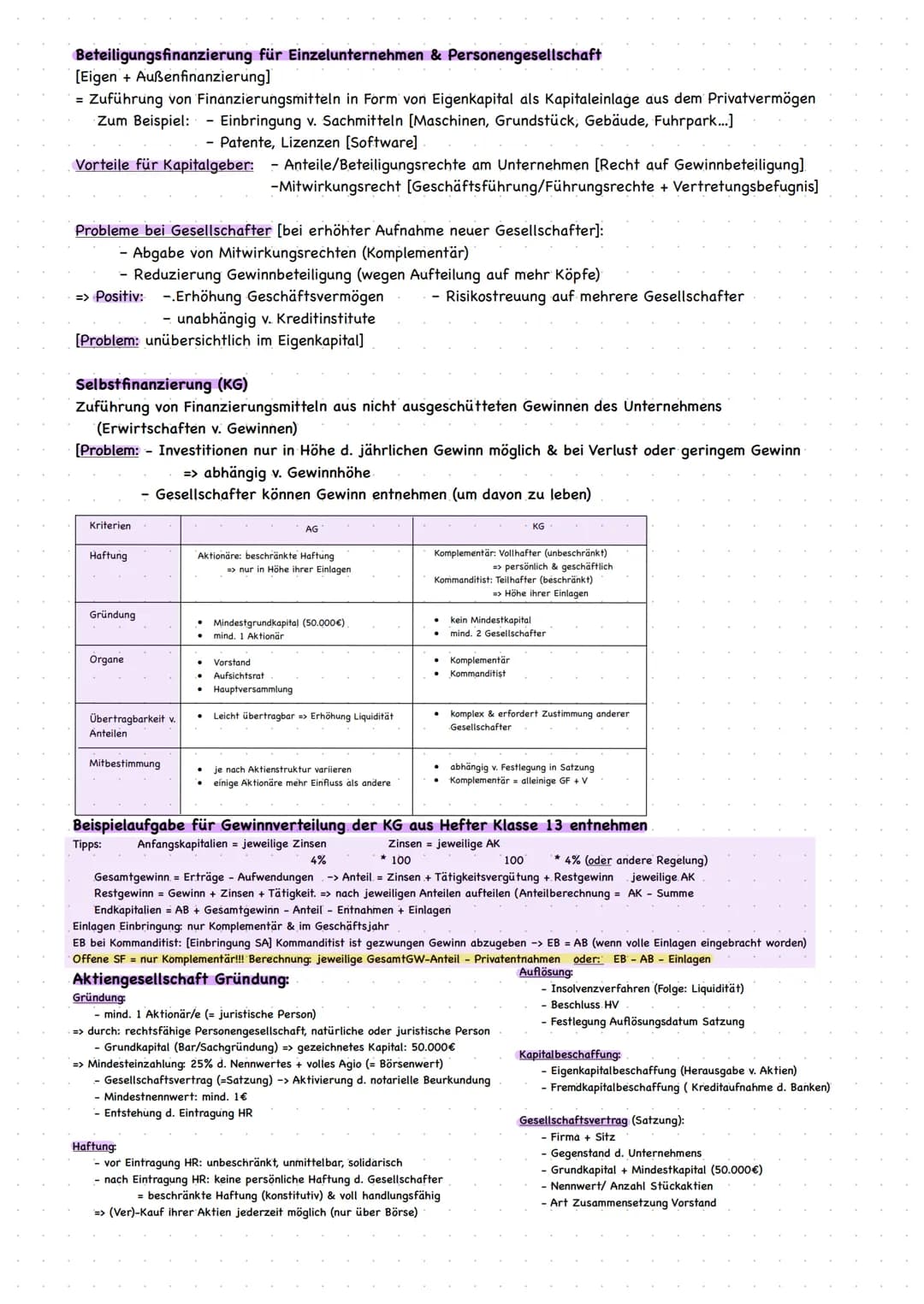 # INVESTITION & FINANZIERUNG
Investition = Verwendung der Geldmittel (Kapital) zum Erwerb von Sachvermögen
Finanzierung befasst sich mit Ber