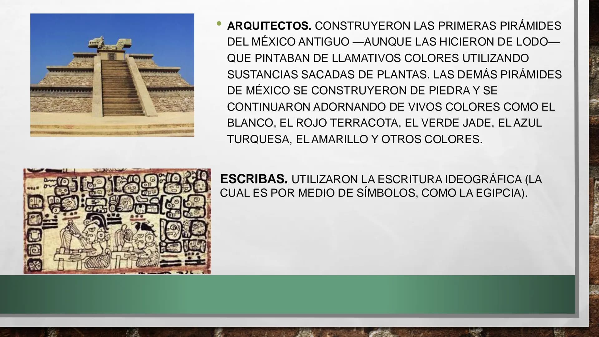PRINCIPALES CULTURAS DEL MÉXICO ANTIGUO: OLMECAS, MAYAS,
TEOTIHUACANOS, MEXICAS, ZAPOTECAS, ETC. Los olmecas son tan antiguos que ni siquier