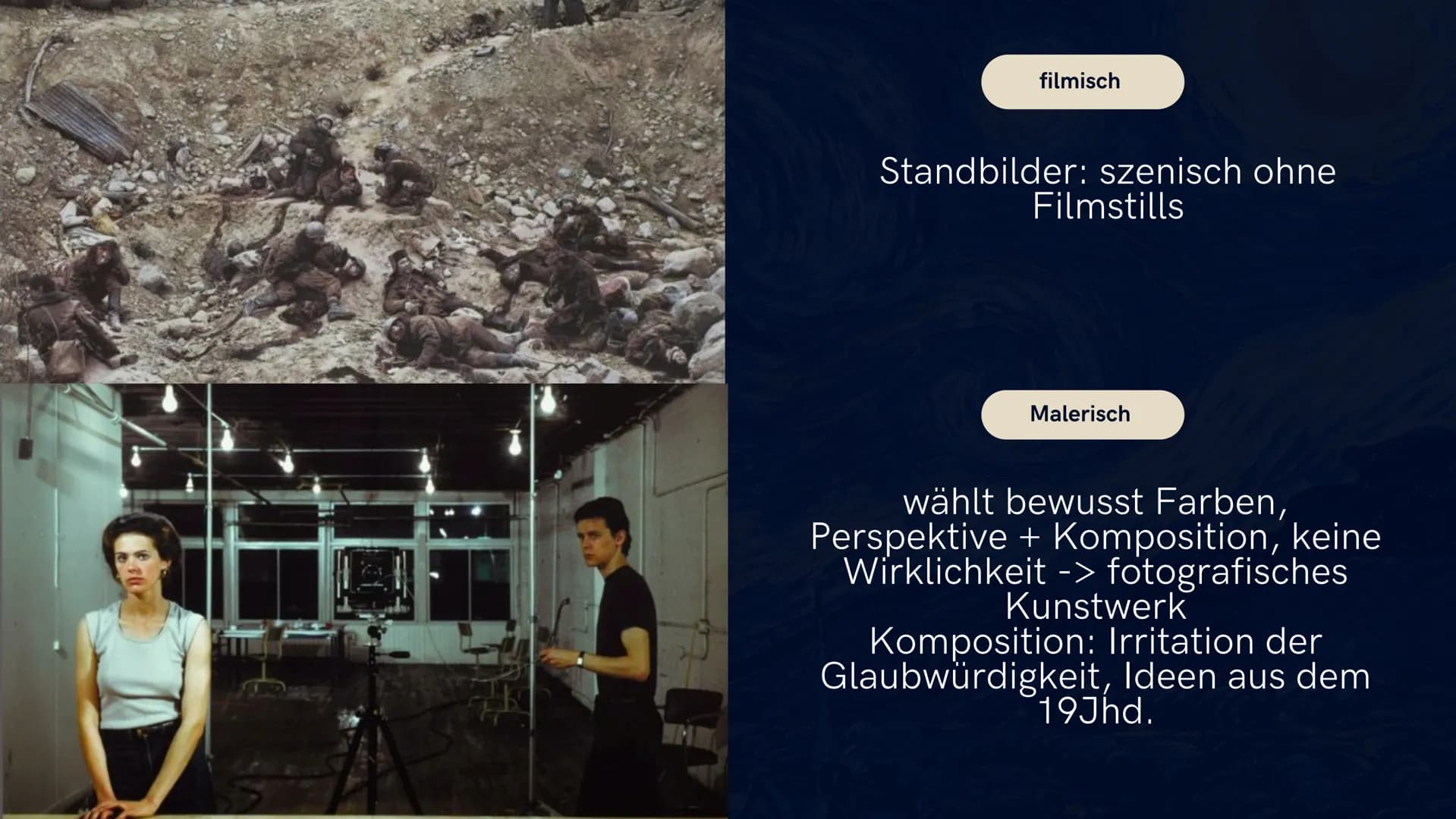 # exploring
# JEFF WALL
INZINIERTE FOTOGRAFIE # Die
# GLIEDERUNG
* Jeff Wall
* Lebenslauf
* Werkübersicht
* Thematik
* Inhalt