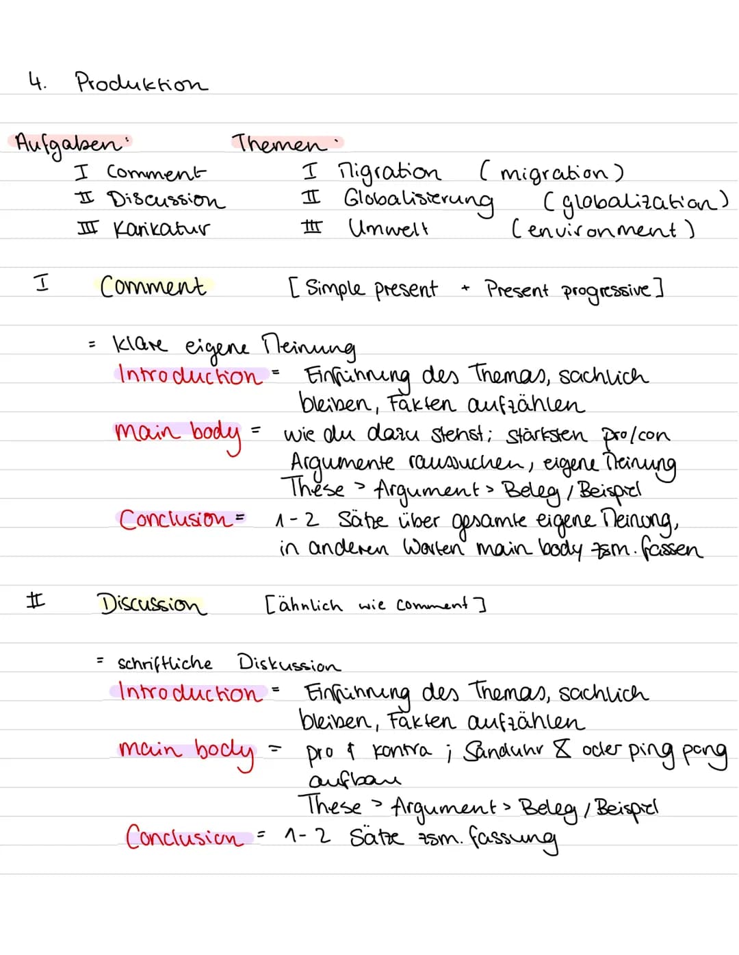 ALEYNA
ENG
ABI Aufgaben
1. Hörverstehen
2. Leseverstehen
3. Nediation
3.1 Translate Eng $\rightarrow$ Ger
3.2 Summarize GeR $\rightar