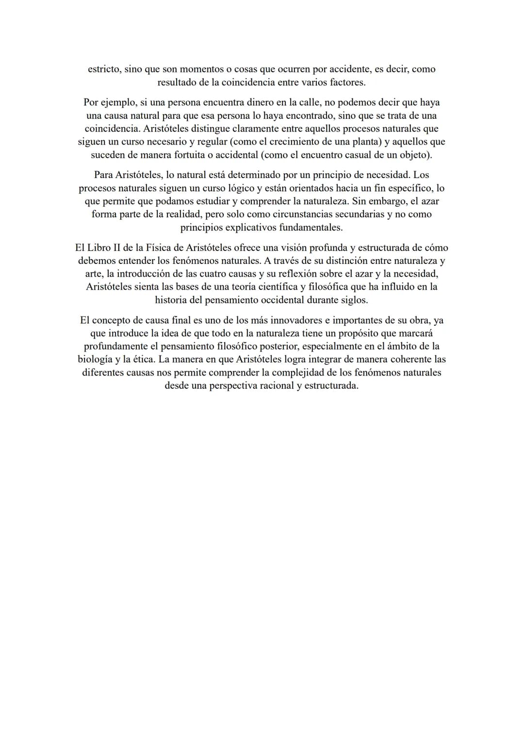 # Comentario Aristóteles
María Suárez # Física II
El Libro II de la Física de Aristóteles es una obra fundamental dentro de sus obras
filo
