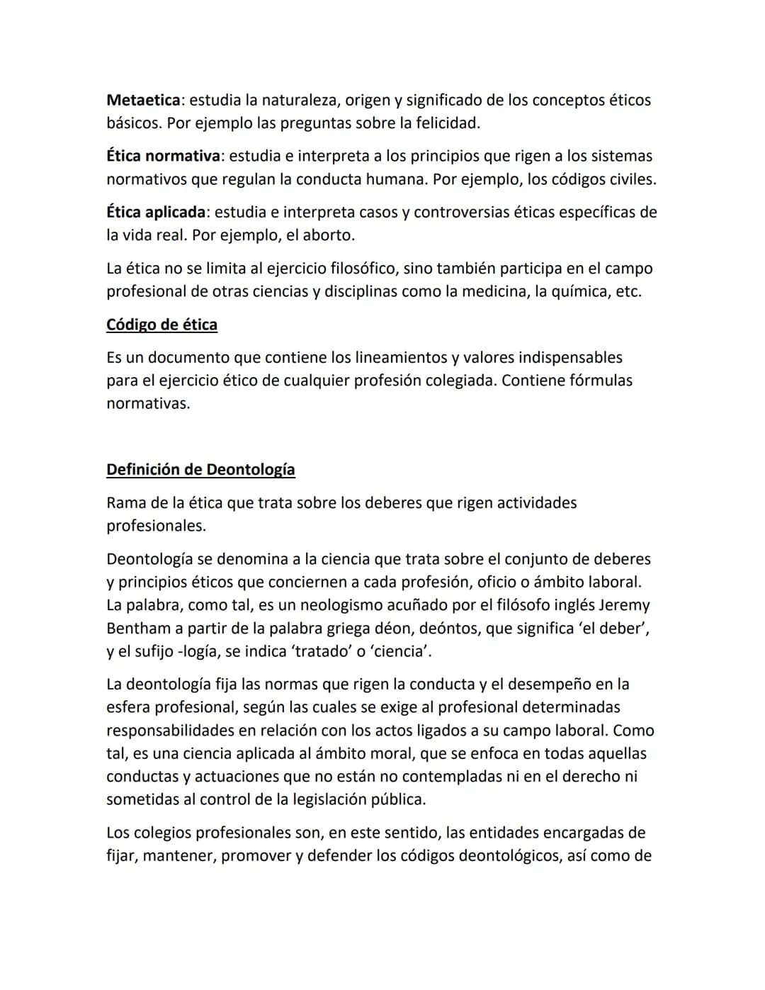 Definición de Ética y Moral
Unidad 1
La ética o filosofía moral es la rama de la filosofía que estudia la conducta
humana, lo correcto y lo
