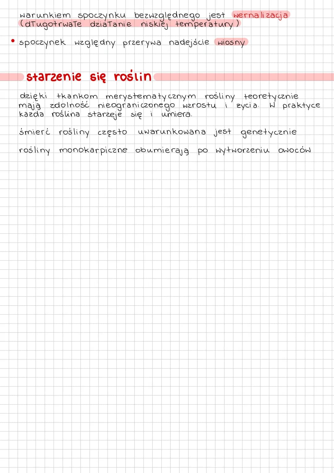 # SPOCZYNEK
# I STARZENIE SIĘ
# ROŚLIN
Stan Spoczynku rośliny
• odwracalne zahamowanie wzrostu i metabolizmu rośliny
• stanowi przystos