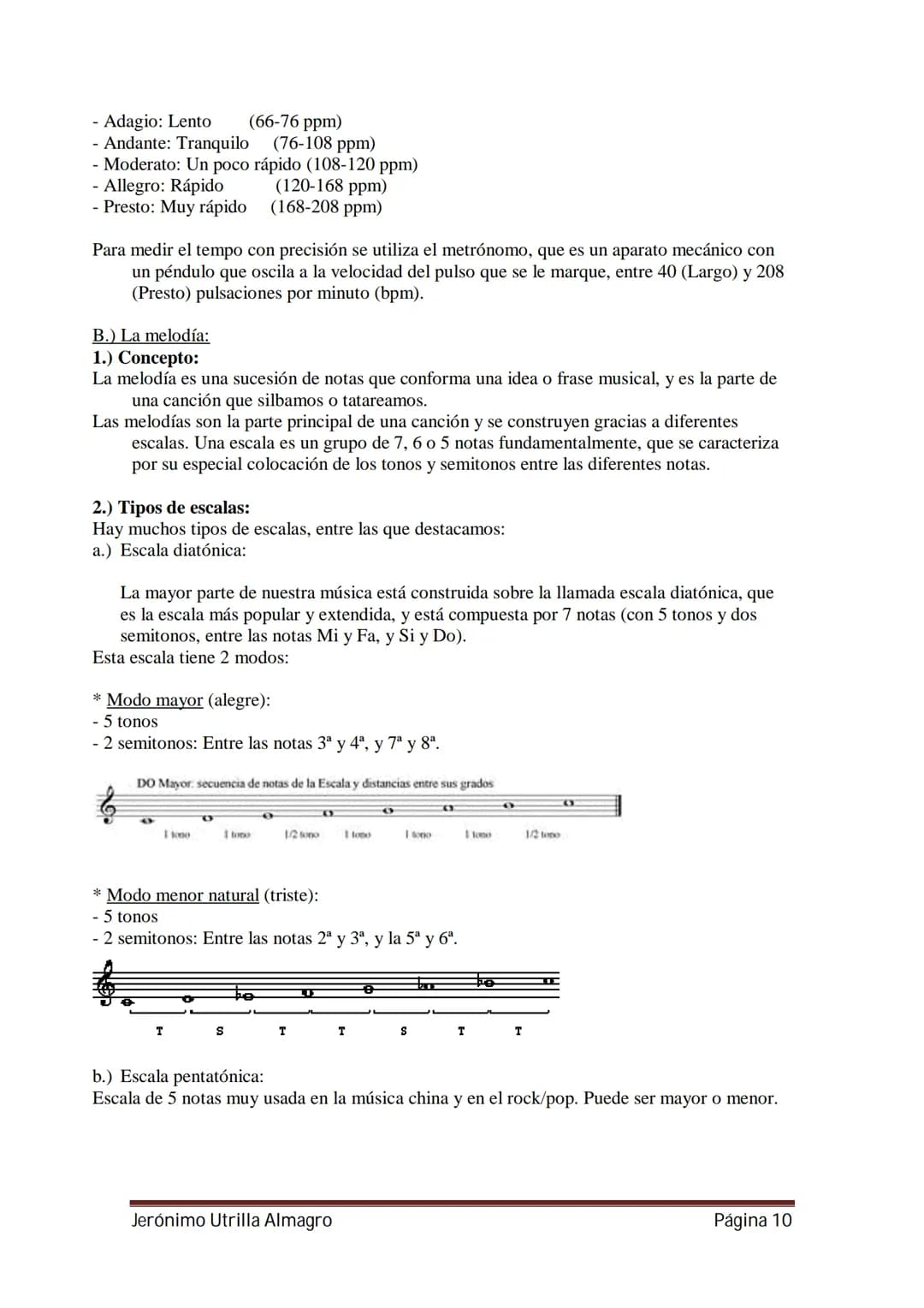 APUNTES
MÚSICA
1º ESO
Departamento de Música
IES Néstor Almendros
Jerónimo Utrilla Almagro
Página 1 # TEMA 1
EL SONIDO Y LA MÚSICA
A.)