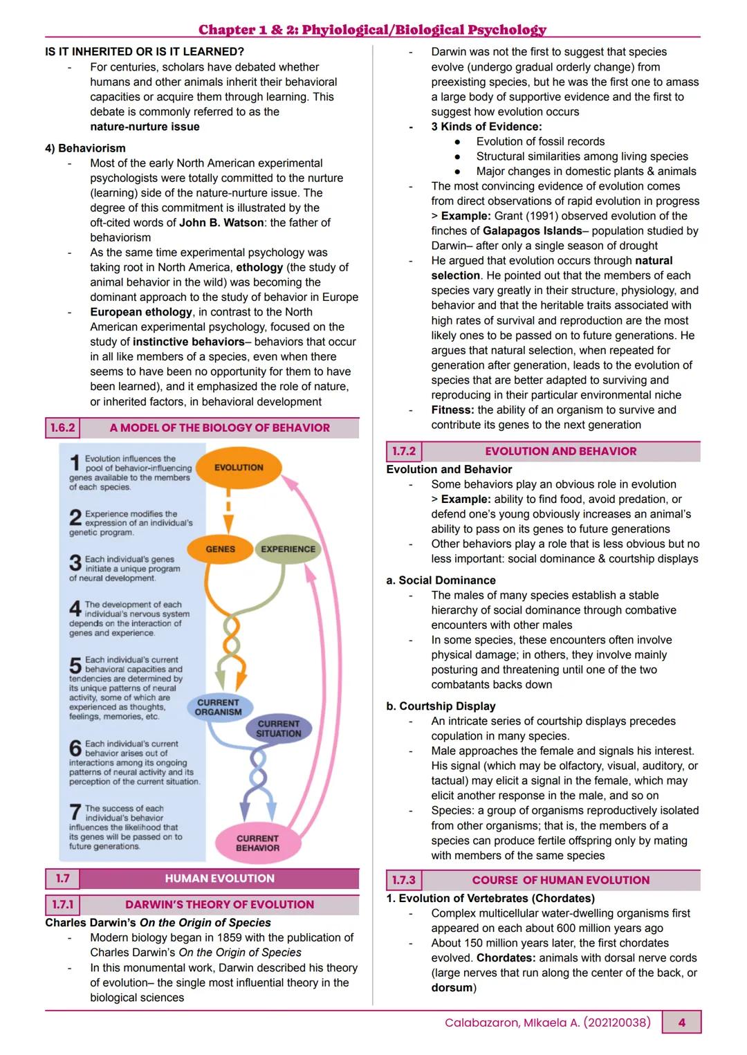 BPSY105 Physiological/Biological Psychology
CHAPTER 1&2: PHYSIOLOGICAL/BIOLOGICAL PSYCHOLOGY
BSP 3-3 | Ma'am Bennet | February 18, 2025
1.