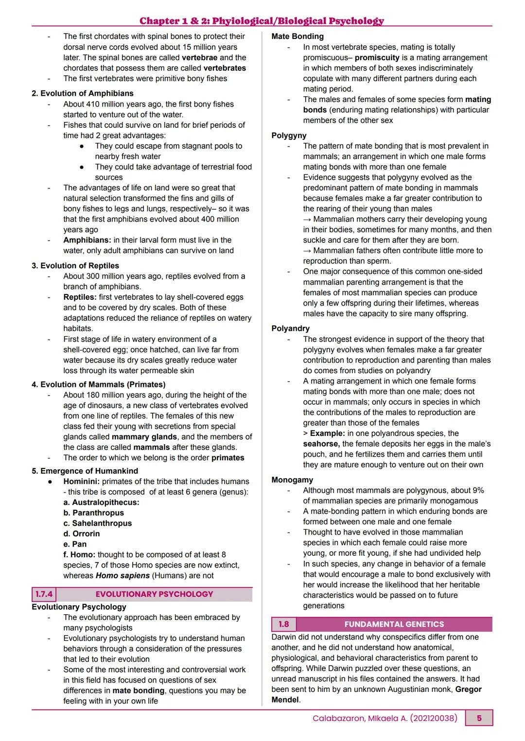 BPSY105 Physiological/Biological Psychology
CHAPTER 1&2: PHYSIOLOGICAL/BIOLOGICAL PSYCHOLOGY
BSP 3-3 | Ma'am Bennet | February 18, 2025
1.