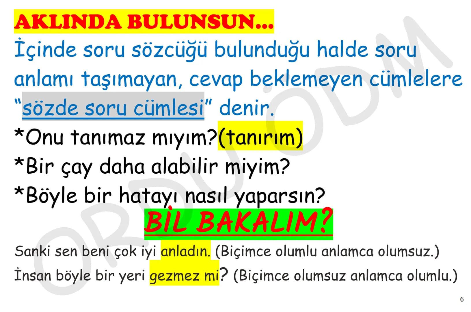 # Elanur Altıntaş
# 8. Sınıf Cümle Türleri
YGS-TÜRKÇE
# CÜMLE TÜRLERİ
## (CÜMLE ÇEŞİTLERİ)
ORDU
ÖDM # CÜMLE ÇEŞİTLERİ
Anlamlarına Gör