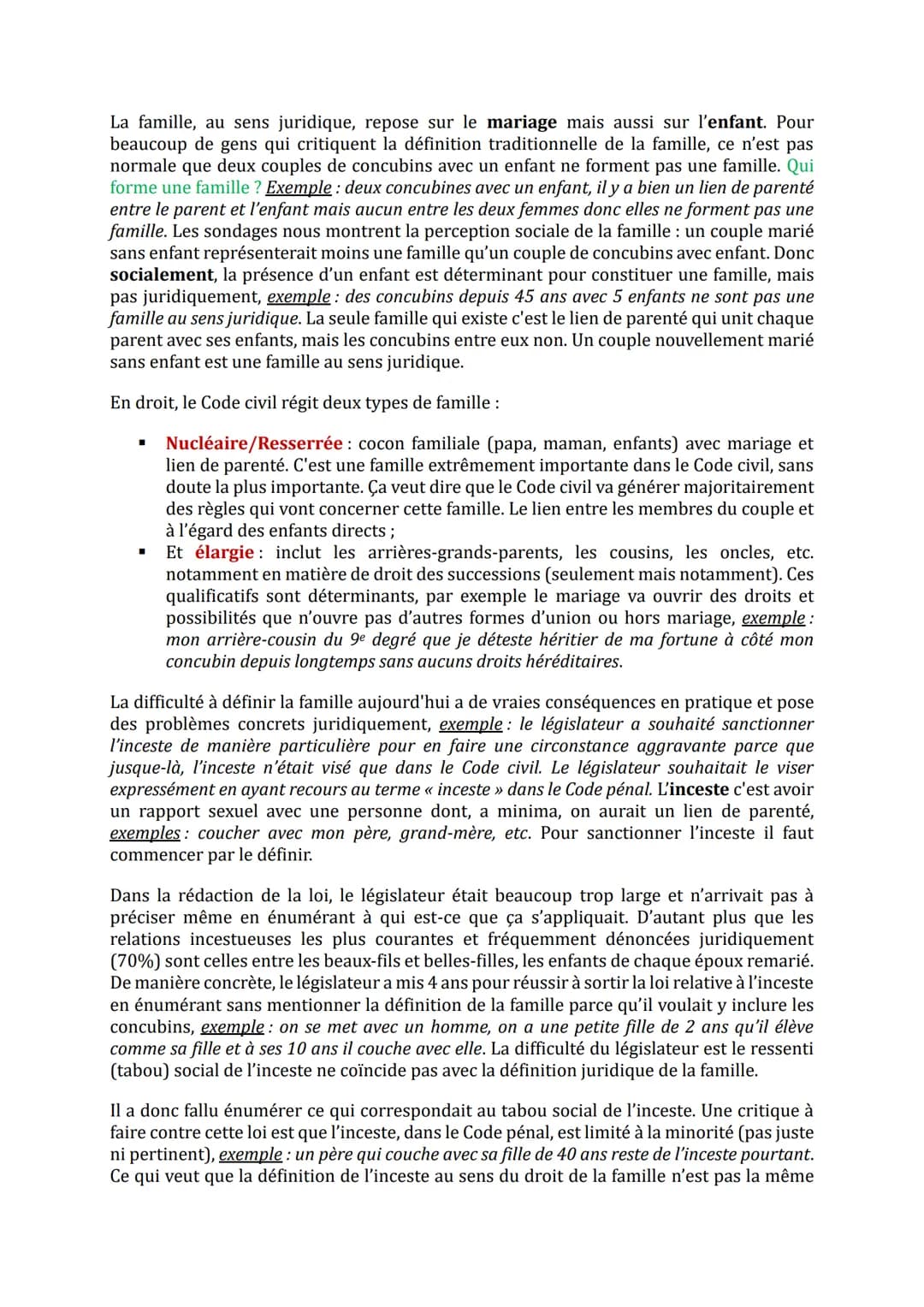 # Droit civil 1 - Droit de la famille
Examen: dissertation de 3h.
À faire: Code civil 2024 à avoir et à amener aux TDs, étudier les livres