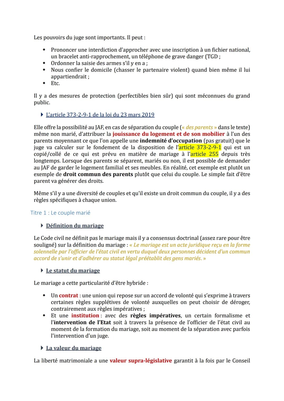 # Droit civil 1 - Droit de la famille
Examen: dissertation de 3h.
À faire: Code civil 2024 à avoir et à amener aux TDs, étudier les livres