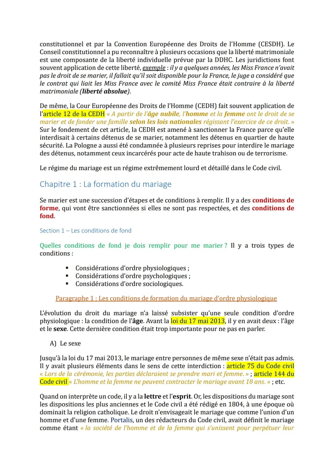 # Droit civil 1 - Droit de la famille
Examen: dissertation de 3h.
À faire: Code civil 2024 à avoir et à amener aux TDs, étudier les livres