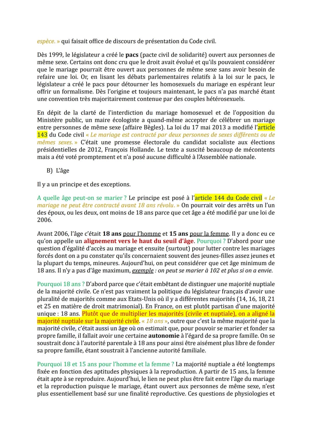 # Droit civil 1 - Droit de la famille
Examen: dissertation de 3h.
À faire: Code civil 2024 à avoir et à amener aux TDs, étudier les livres