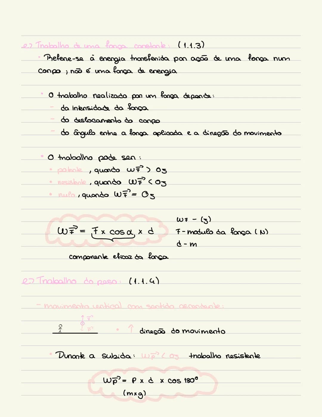 => Enengia e movimento (9º Ano):
- fangas: interações entre compos
- longa gravition ou peso:
$P=mxg$
p-peso (N) g-acælonação (9,8m/62)
m-m