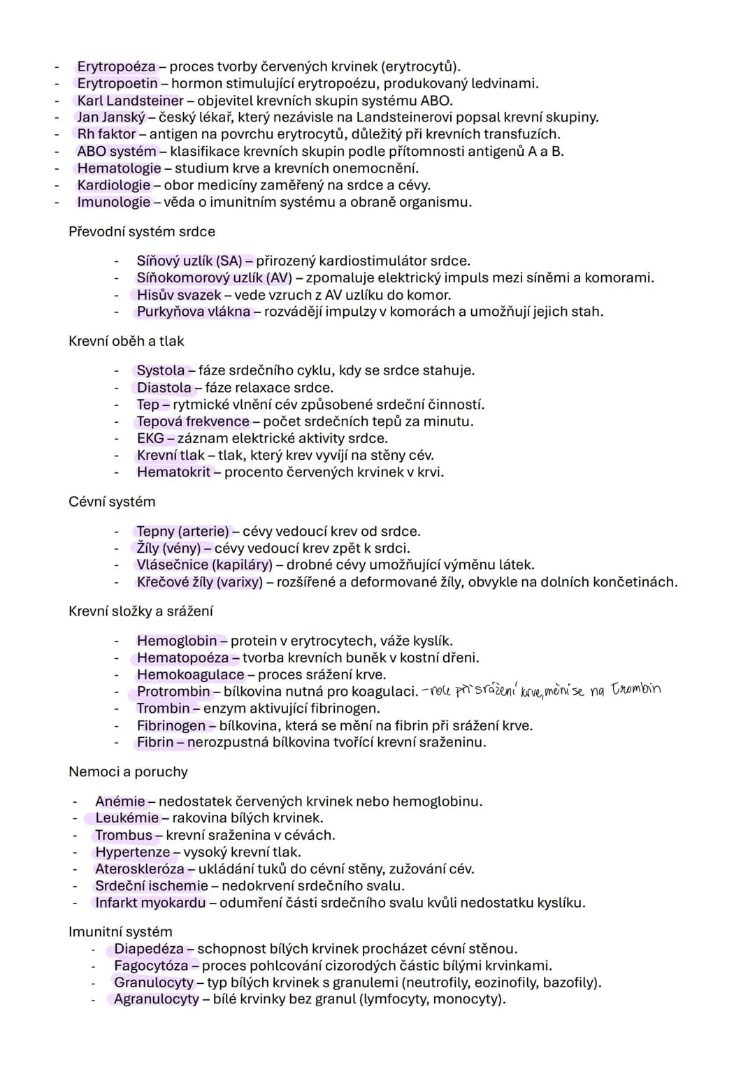 - Erytropoéza - proces tvorby červených krvinek (erytrocytů).
- Erytropoetin - hormon stimulující erytropoézu, produkovaný ledvinami.
- Karl