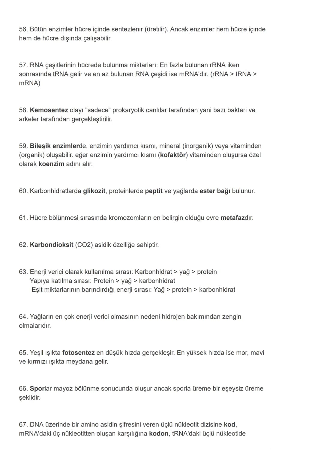 # Net Arttıran 100 YKS Biyoloji Notu - TYT AYT Biyoloji Kısa Bilgiler
TYT ve AYT odaklı 100 önemli Biyoloji notu Sizlerle...
1. Bilimsel b