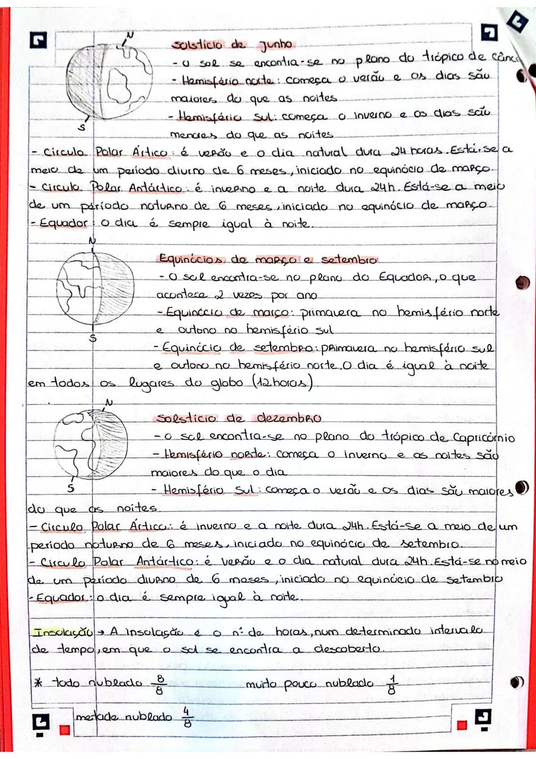 Geografia 10 ano
~ A radiação solar ~
Badiação solar: É a energia emitida pelo sol sob a forma de
calor e luz, por unidade de superficie.