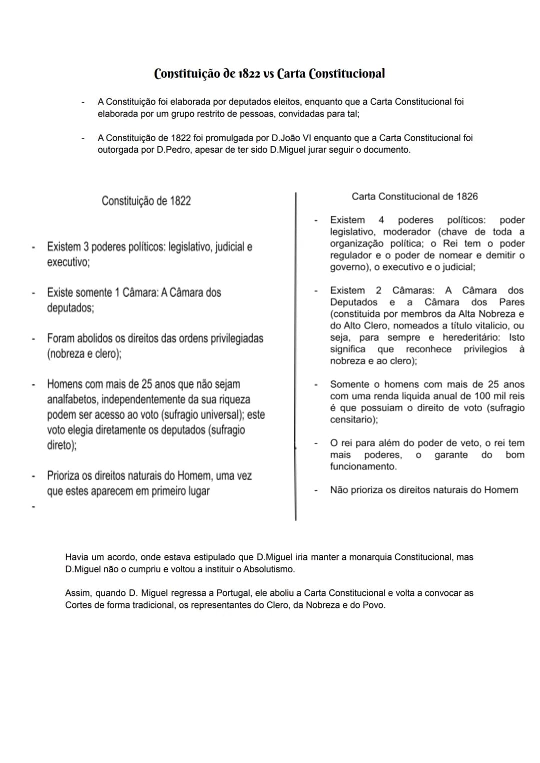 # A Revolução de 1820- A implementação do
Liberalismo em Portugal
A rebelião em marcha:
Aproveitando a ausência de Beresford que se encont