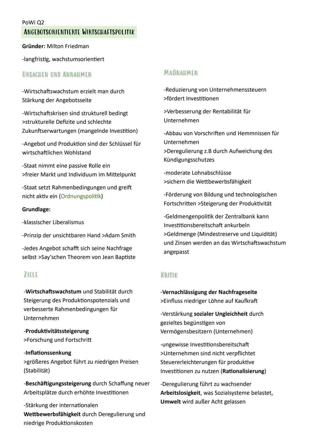 PoWi Q2
# Politik und Wirtschaft Lernzettel
Q2.1 Wirtschaftspolitik
Konjunkturanalyse/Politik
KONJUNKTURZYKLUS
Wirtschaftswachstum
Boom