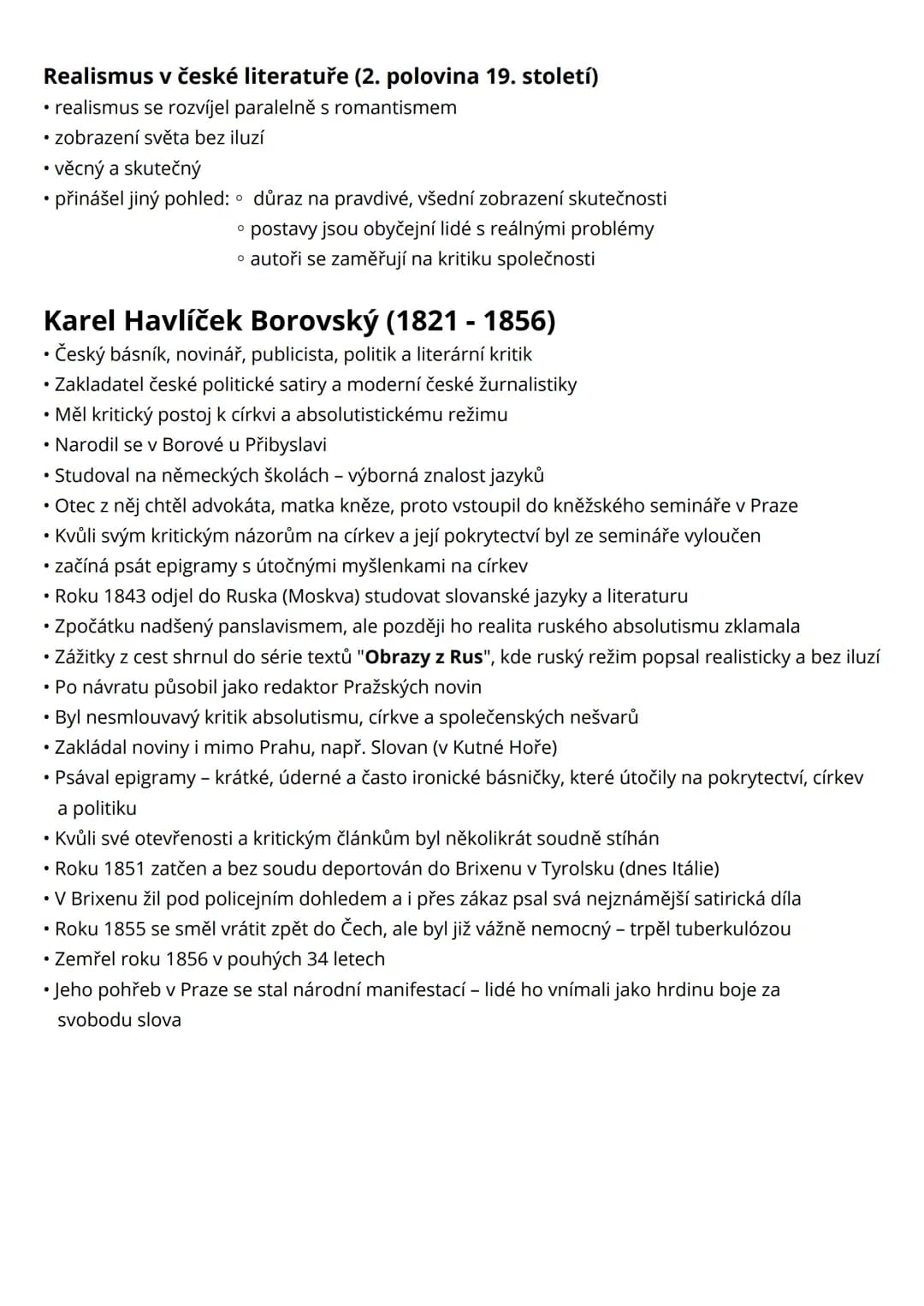 # Král Lávra
Karel Havlíček Borovský
• 1. část:
→ téma, myšlenka, motivy:
• téma = krutost a hloupost krále Lávry
• myšlenka = Kritika a