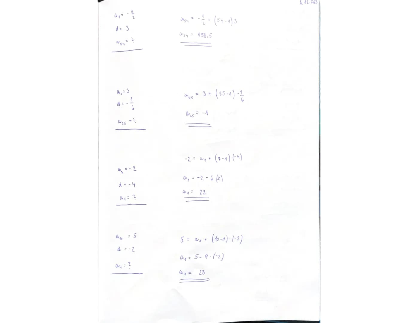 # ARITMETICKÁ POSLOUPNOST
2,4,6,8,10,12,14
6,3,0,-3,-6-9
-719,17,25, 33
$a$
$d$ deference
↓
$a_1, a_2, a_3, a_4, a_5, a_6$ ... $a_{n