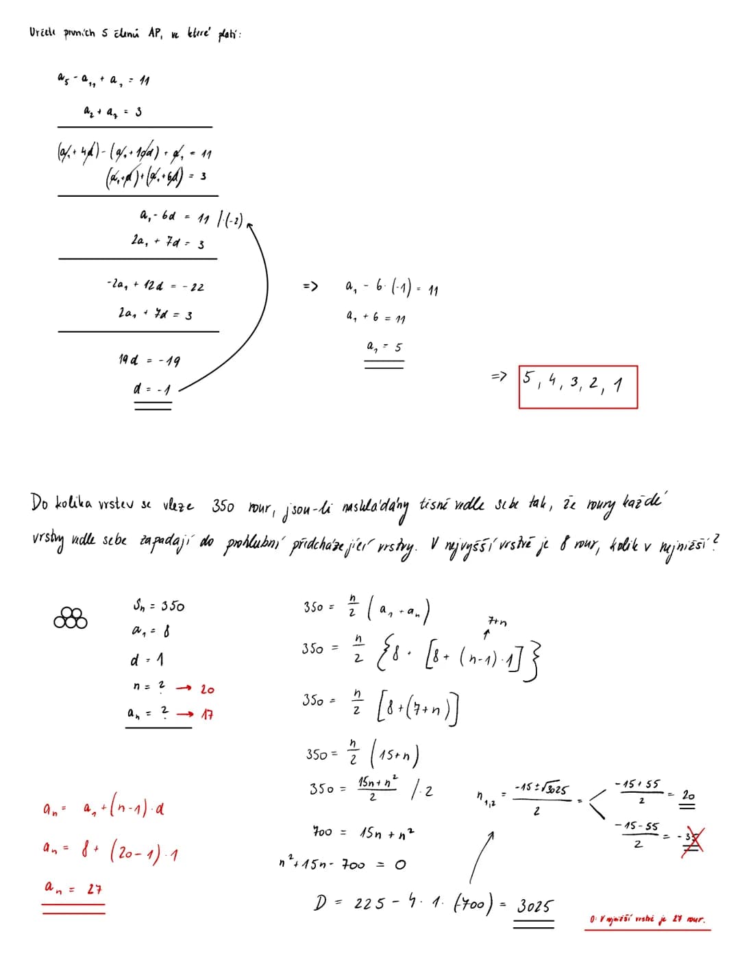 # ARITMETICKÁ POSLOUPNOST
2,4,6,8,10,12,14
6,3,0,-3,-6-9
-719,17,25, 33
$a$
$d$ deference
↓
$a_1, a_2, a_3, a_4, a_5, a_6$ ... $a_{n