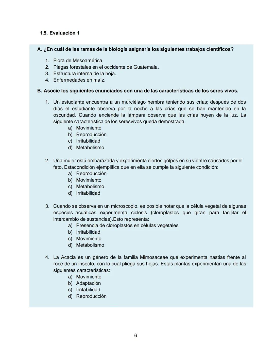 Escuela Nacional Central de Agricultura
ENCA
GUATEMALA
Fundada en 1921
TEXTO DE
APOYO
CIENCIAS
NATURALES
6665-1345 ext. 212
5711-3603
ad