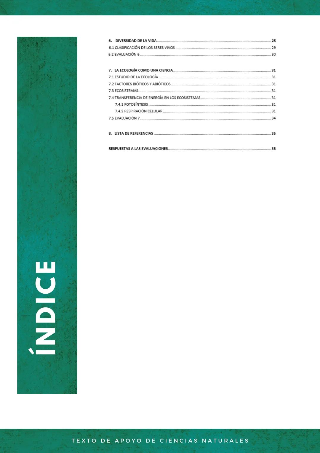 Escuela Nacional Central de Agricultura
ENCA
GUATEMALA
Fundada en 1921
TEXTO DE
APOYO
CIENCIAS
NATURALES
6665-1345 ext. 212
5711-3603
ad
