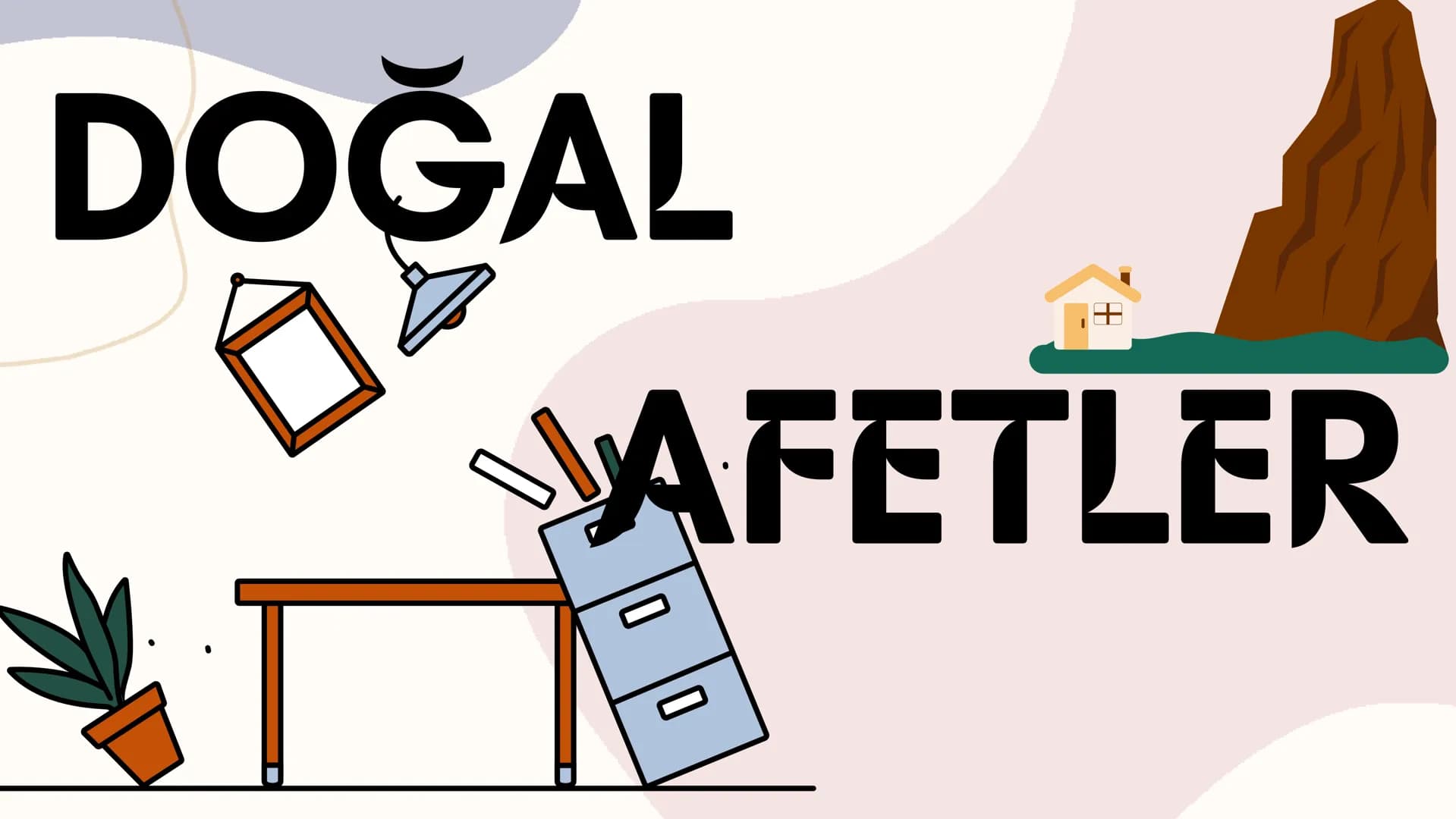 # DOĞAL
# AFETLER # DOĞAL AFET NEDİR;
-Doğal afet; insanlara zarar veren olayların genel adıdır. Can ve
mal kaybına yol açan ve kontrol ed