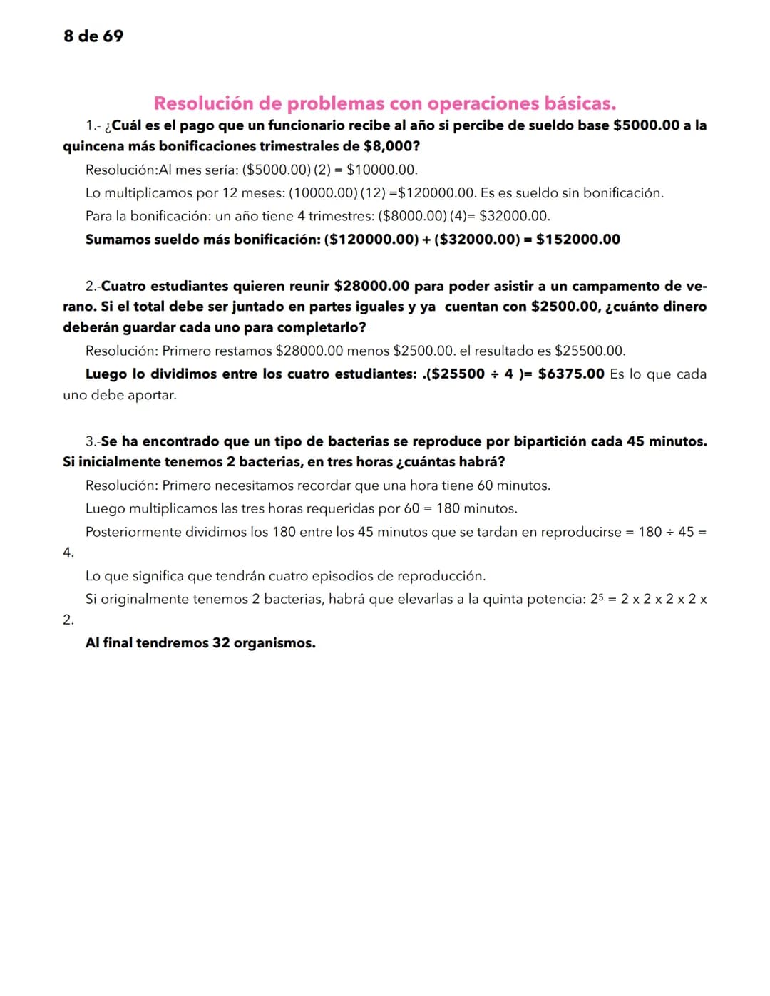 1 de 69
Matemáticas
Significado y uso de los números.
Significado y uso de las operaciones básicas con números enteros.
Las matemáticas util