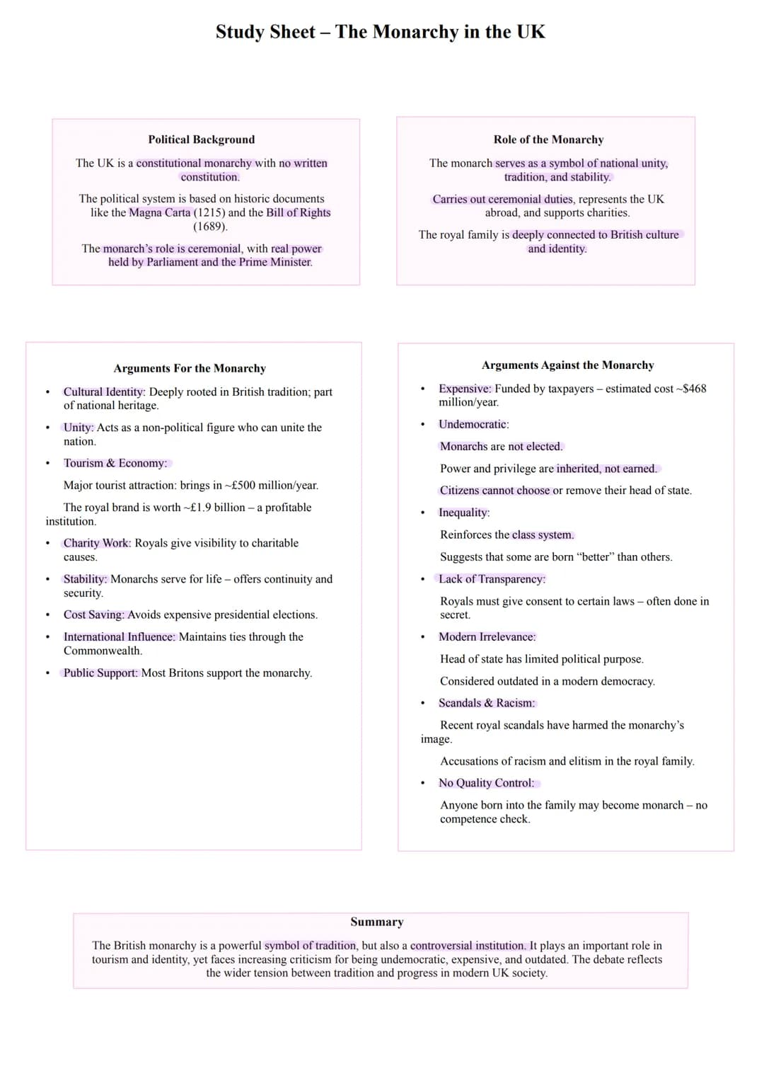 # Study Sheet - Brexit: Reasons, Consequences and Current Situation
What is Brexit?
"Brexit" stands for "British Exit" from the
European U