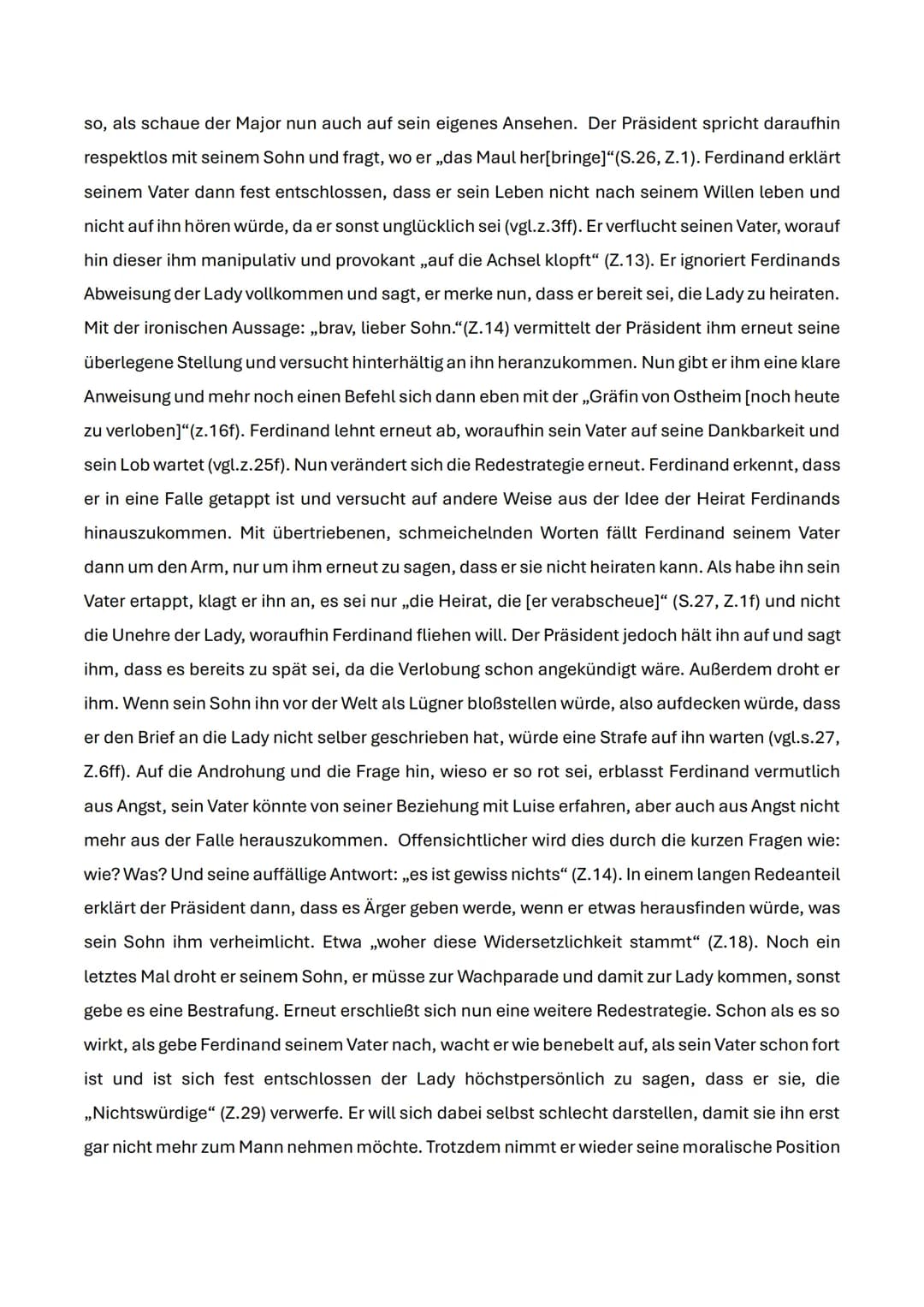 Präsident von Walter die Entwicklung seines Sohnes und die damit einhergehende
Distanzierung von ihm und seinen gesellschaftlichen Kreisen a