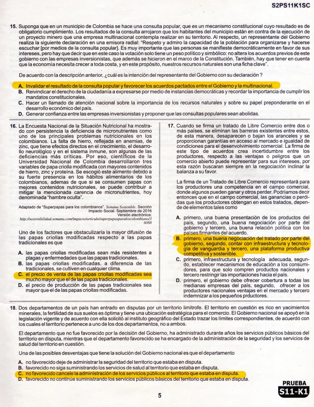 1
La
Evaluación
PRUEBA
S11-K1
Evaluación por Desempeño en Competencias
Segunda sesión
En el siguiente cuadro se muestran las pruebas que con