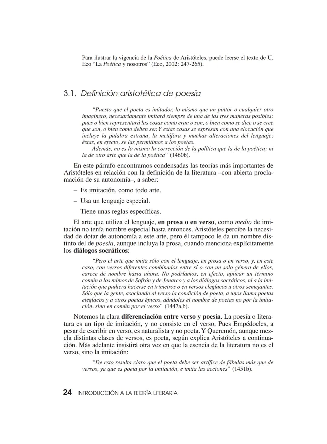 CAPÍTULO 1
Definición de la literatura.
Sus funciones
1. DEFINICIÓN DE LA LITERATURA
1. Polisemia del término "literatura"
La misma palabra