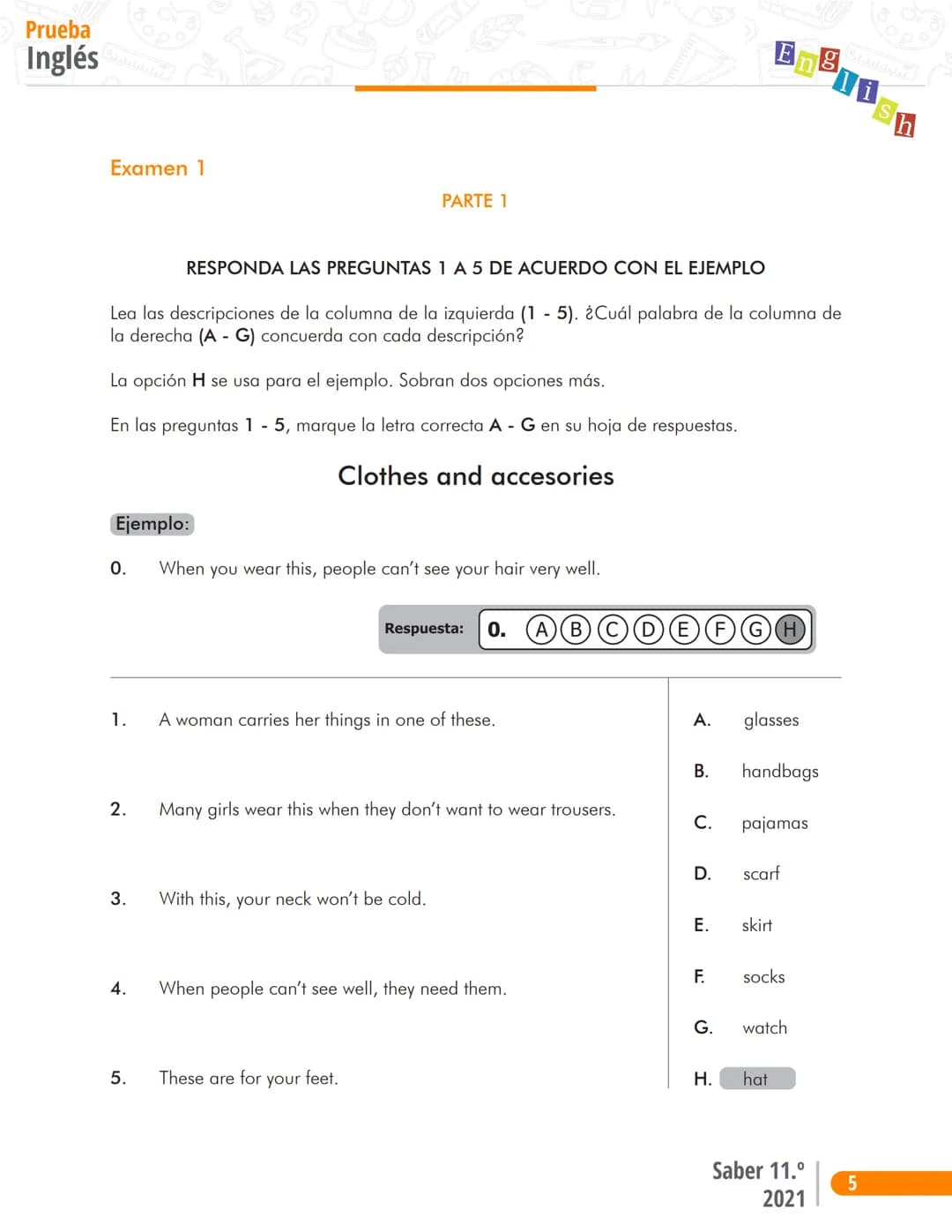 Pruebas Saber 11°
En
g
l
i
s
h
Prueba Inglés
Cuadernillo de preguntas
Saber 11.°
Icfes --- OCR Start ---
نسيسكا
نسيسكا
Presidente de la