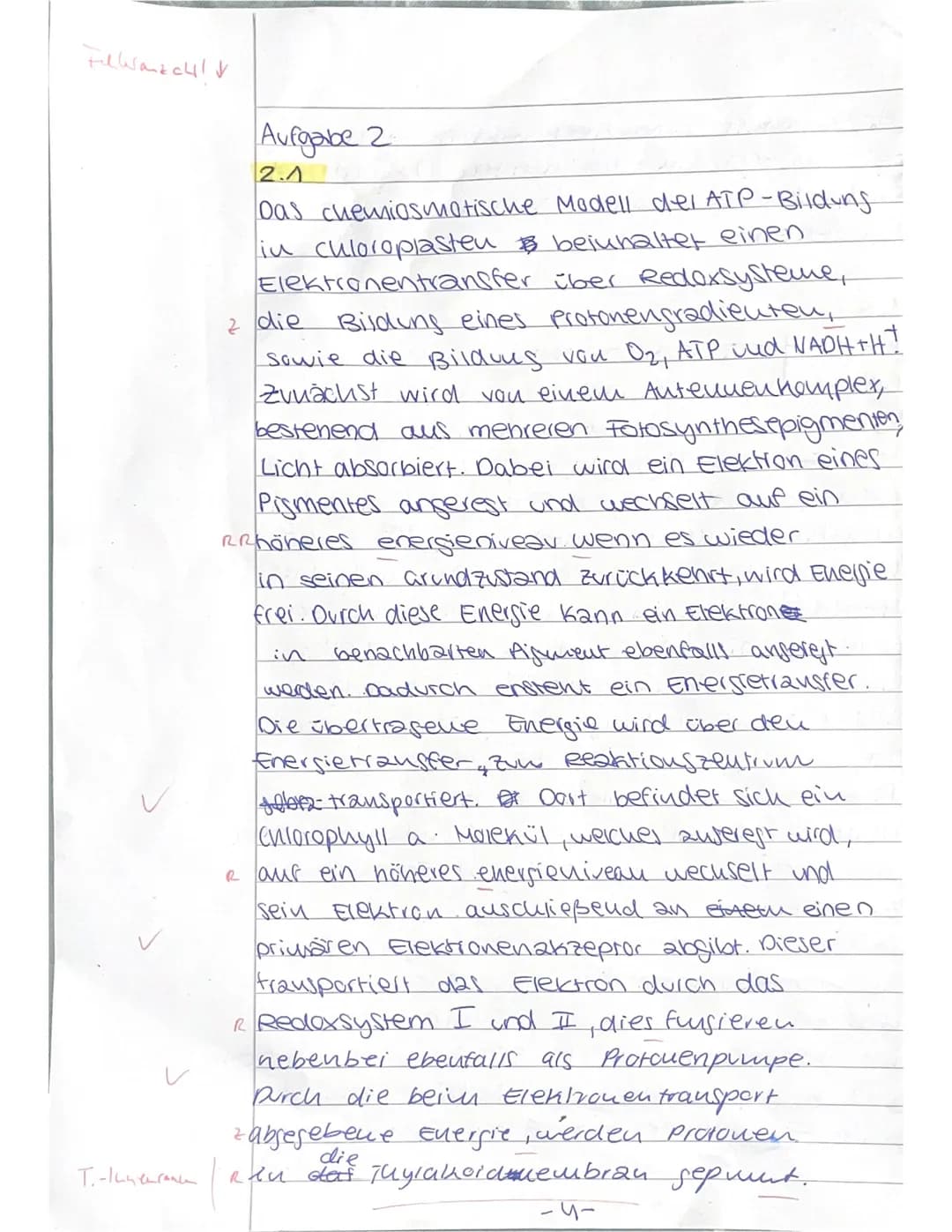 --- OCR Start ---
Schulj. 24/25, 2. Hj. 2. Klausur (90') 19.03.25 Name:
Fotosynthese
Aufgabe 1: Fotosyntheseleistung bei Cyanobakterien
1/1
