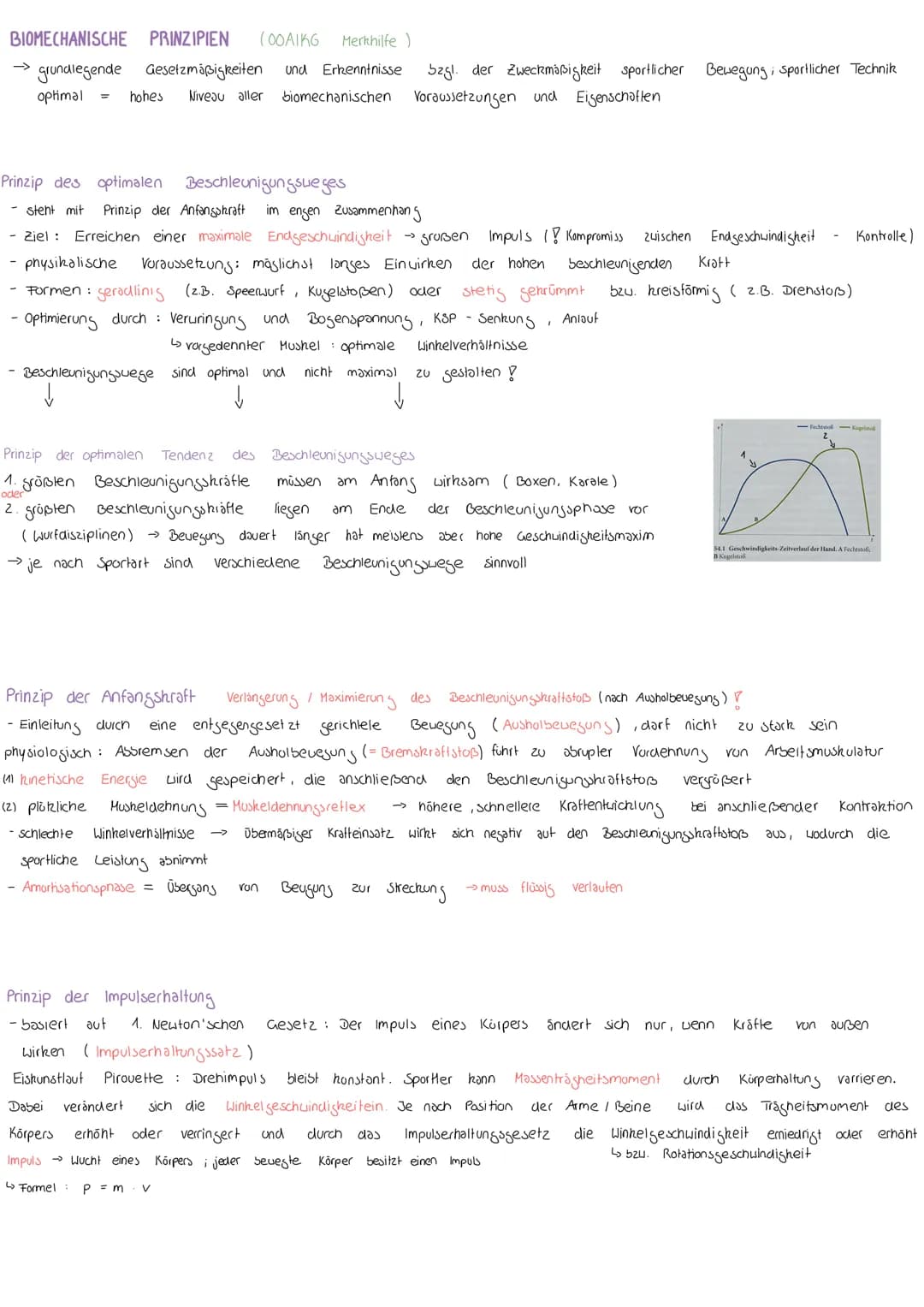 # ALLGEMEINE BIOMECHANISCHE GRUNDLAGEN : KINEMATIK / DYNAMIK
**Biomechanik**
- die Wissenschaft, die mit den Begriffen, Methoden und Gesetz