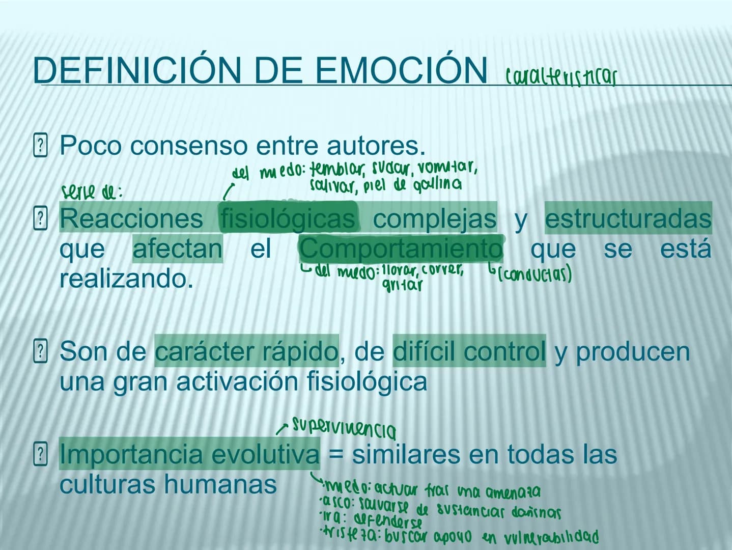 # cerebro
# corazon
# FIGHT!
# NEUROPSICOLOGIA DE LA EMOCION
Adriana M. Martínez M.
25-11-04 GENERALIDADES
? Tiemblo porque tengo miedo