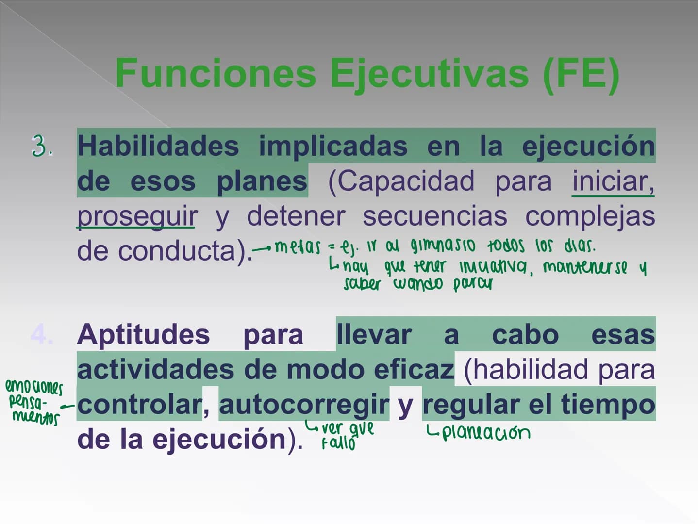 Neuropsicología de las
Funciones ejecutivas
Adriana M. Martínez M.
Ms. RHN y EC-UAB ejecutar
Para vivir las personas deben actuar; para
actu