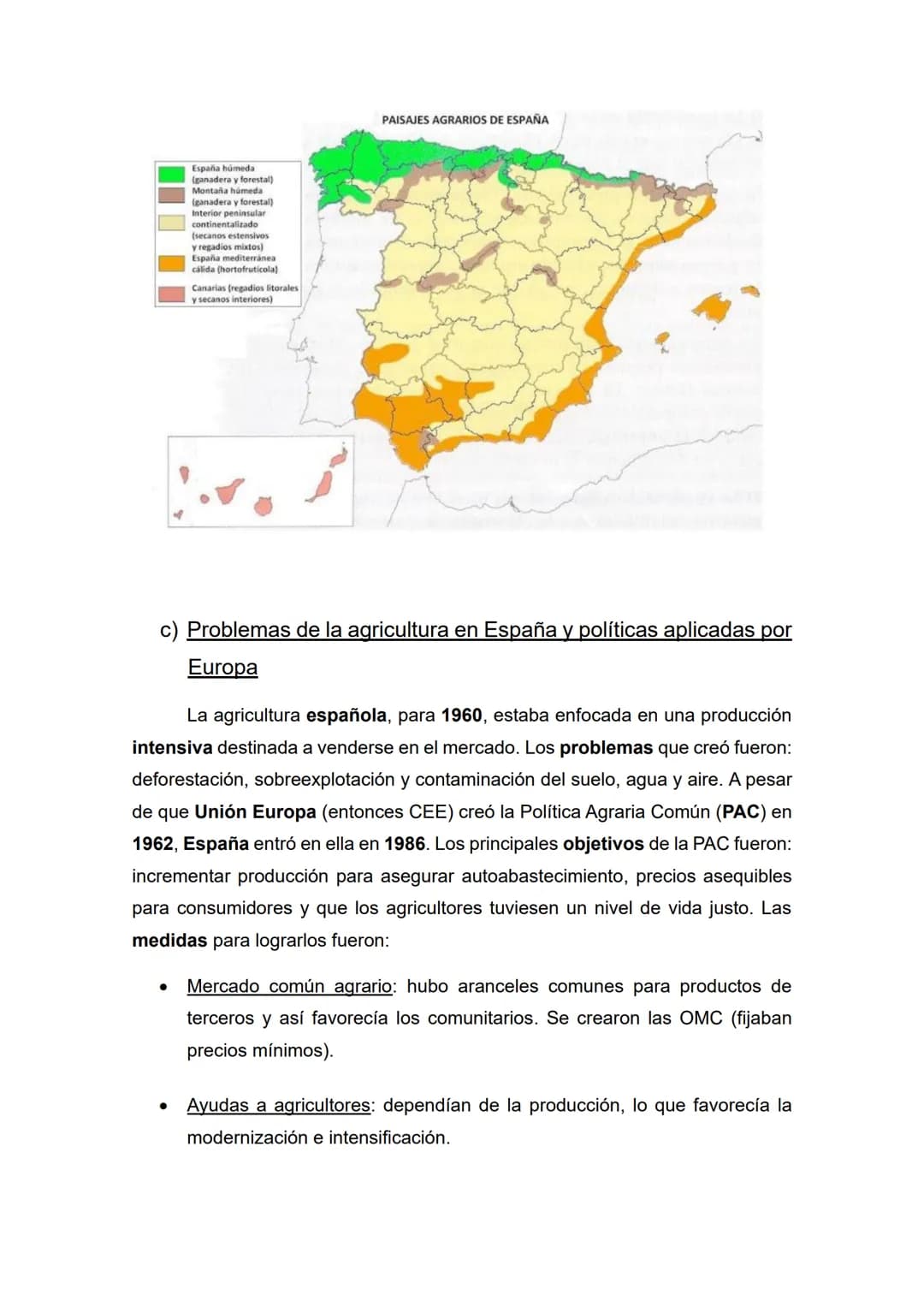 Tema 8 - Los espacios del sector primario
Temas (1, 2) y epígrafes (a, b, c) que nos pueden preguntar:
1) Sector primario: la actividad agrí