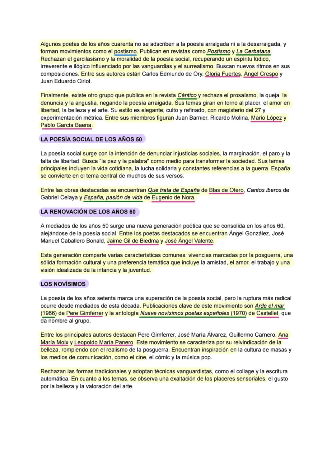 DESDE 1939 HASTA LOS AÑOS 70
LA NOVELA
La Guerra Civil española fue un antes y después para la literatura. Sucedieron tres cosas principales